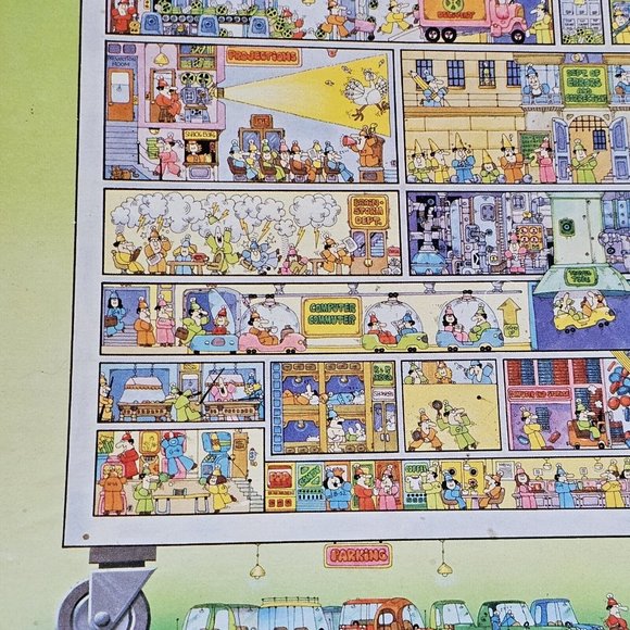 Vintage 70s SPRINGBOK COMPUTERS: INSIDE STORY 1000 PIECE PUZZLE 99.9% COMPLETE - Picture 6 of 16